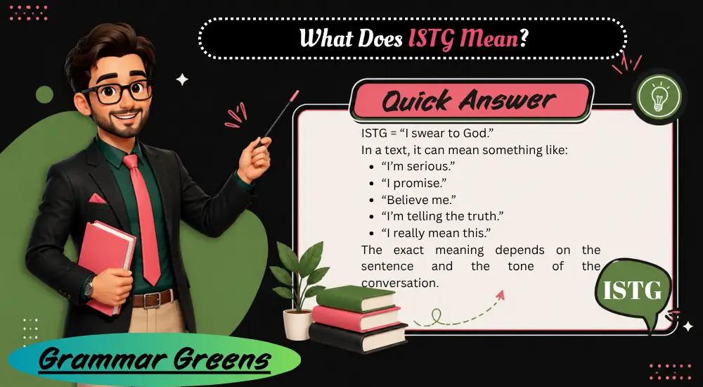 What Does ISTG Mean