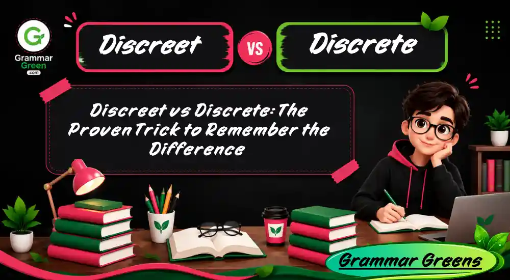 Discreet vs Discrete_ The Proven Trick to Remember the Difference