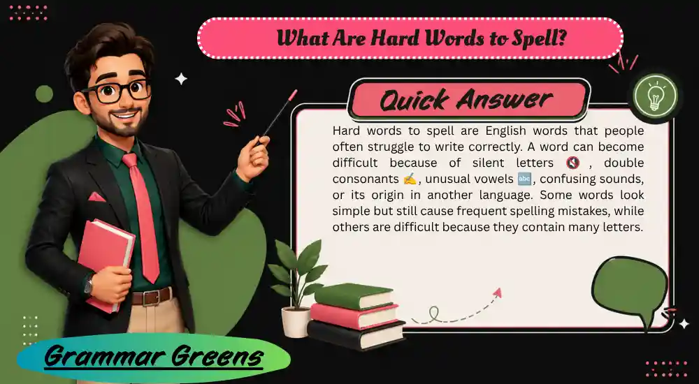 What Are Hard Words to Spell